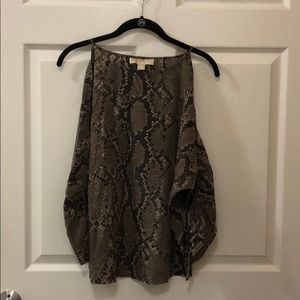 MICHAEL Michael Kors cold shoulder blouse